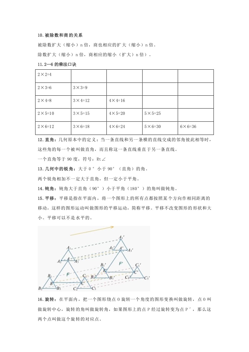 图片[2]-二年级数学下册小学知识点归纳-暖阳学科网