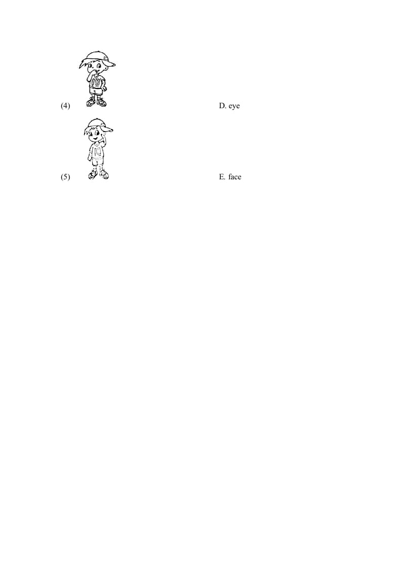 图片[3]-一年级英语上册Unit2_Lesson1课时训练（人教一起点）-暖阳学科网