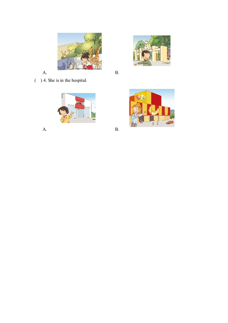 图片[3]-二年级英语上册Unit4_单元测试卷（人教版一起点）-暖阳学科网