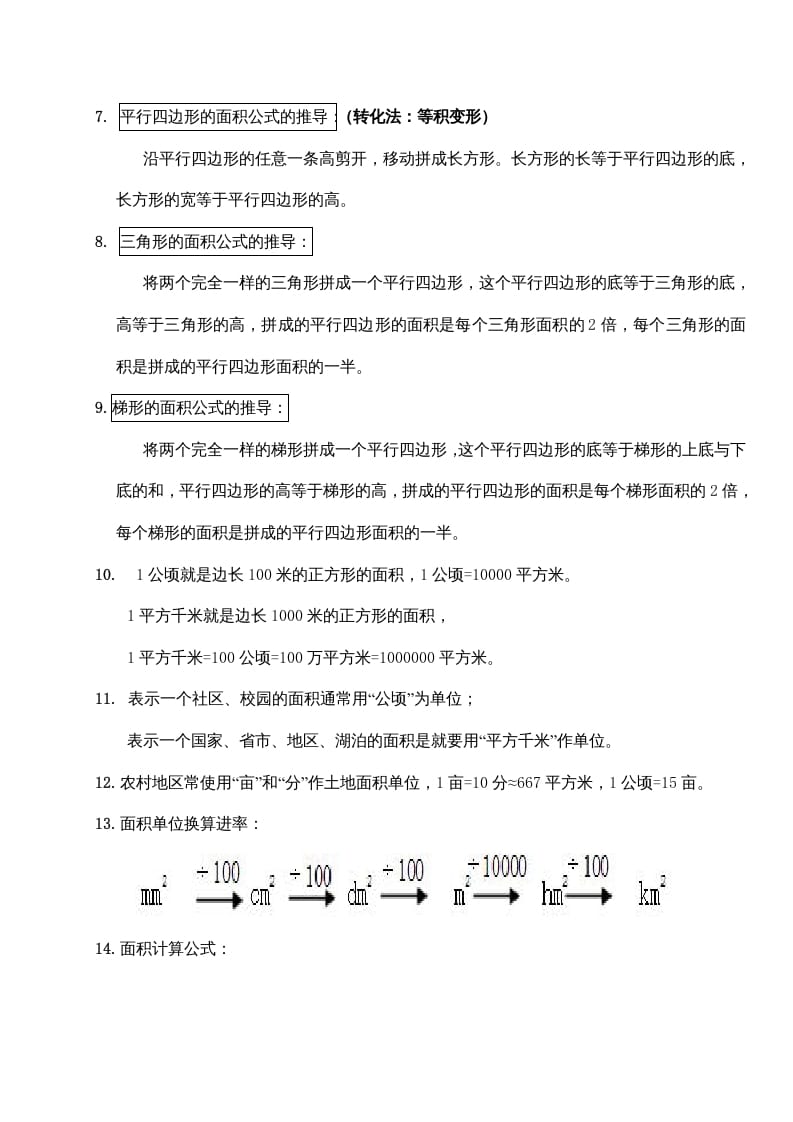 图片[2]-五年级数学上册第二单元多边形的面积（苏教版）-暖阳学科网