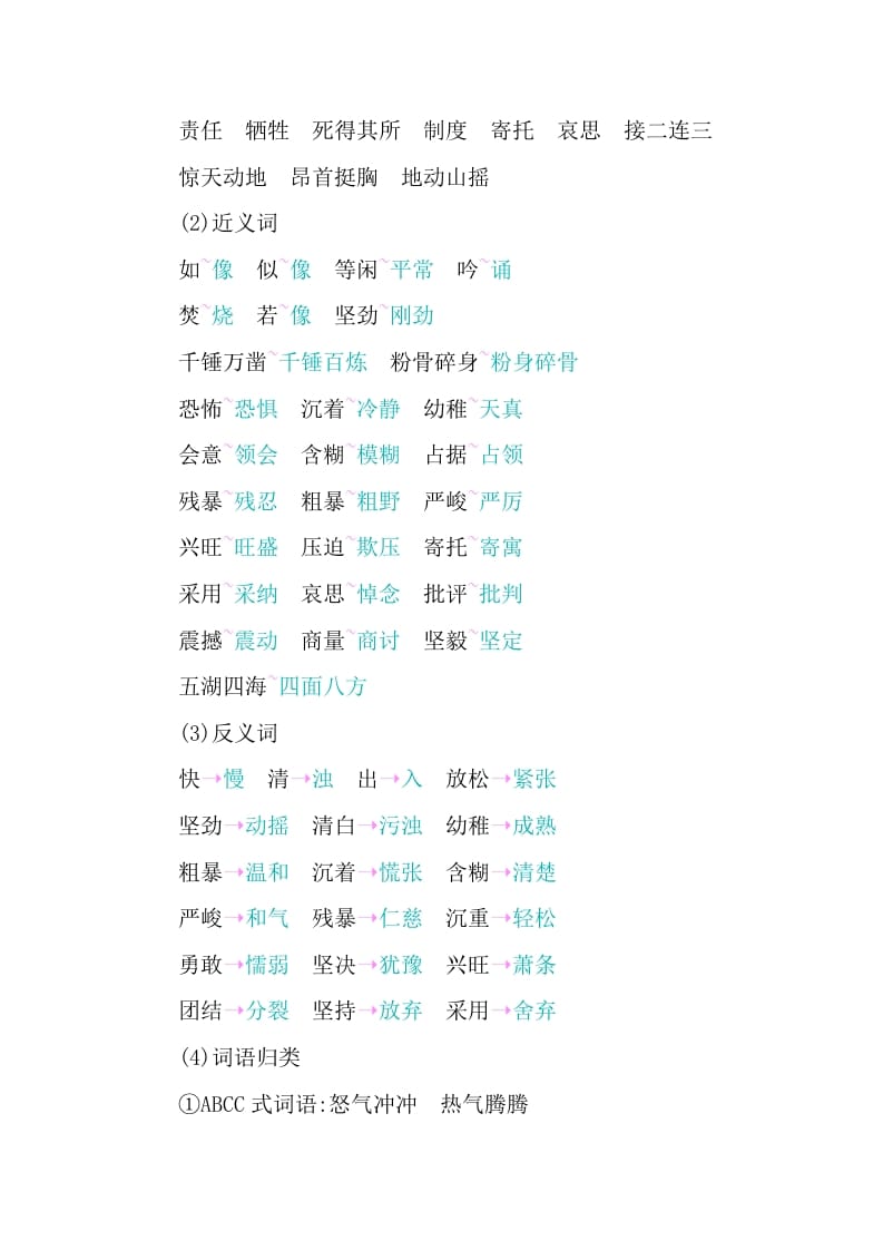 图片[2]-六年级语文下册第四单元知识小结-暖阳学科网