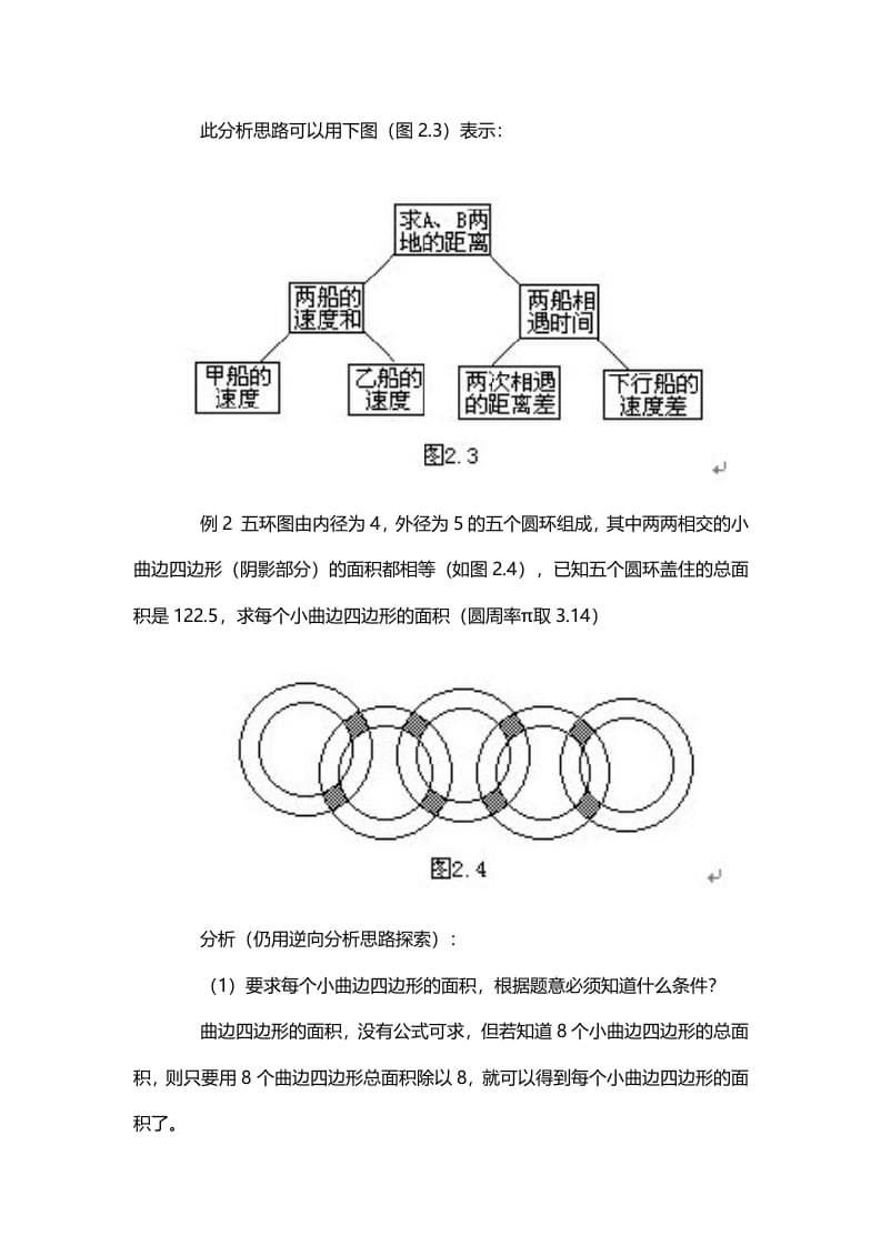 图片[2]-二年级数学下册2、逆向分析思路-暖阳学科网