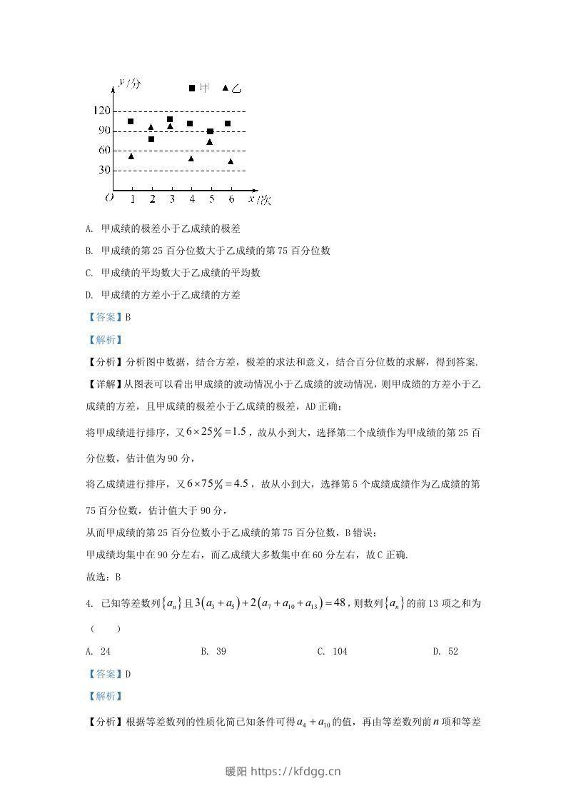 图片[2]-2022-2023学年广东省汕头市高三上学期期末数学试题及答案(Word版)-暖阳学科网