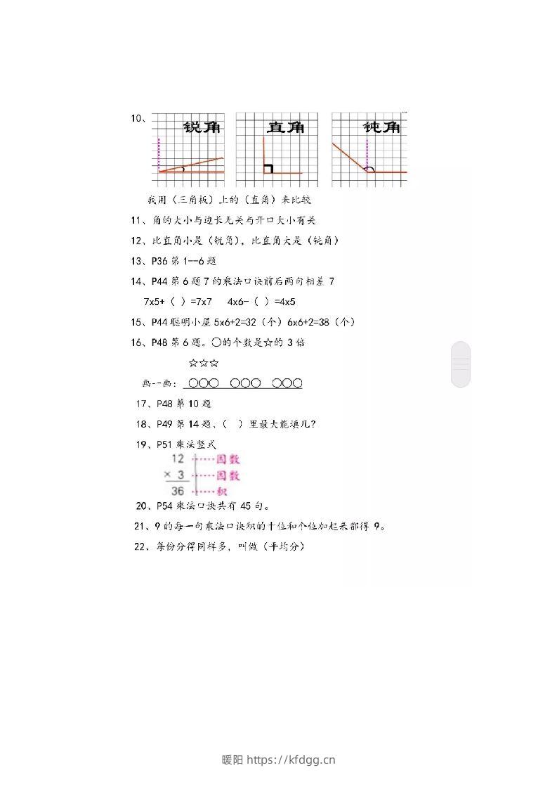 图片[2]-二上青岛版数学重点知识点预习-暖阳学科网