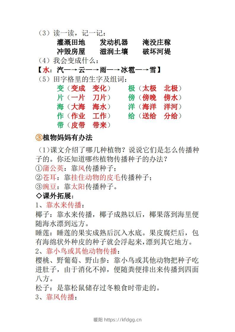 图片[2]-二年级上册语文全册重点知识点汇总-暖阳学科网