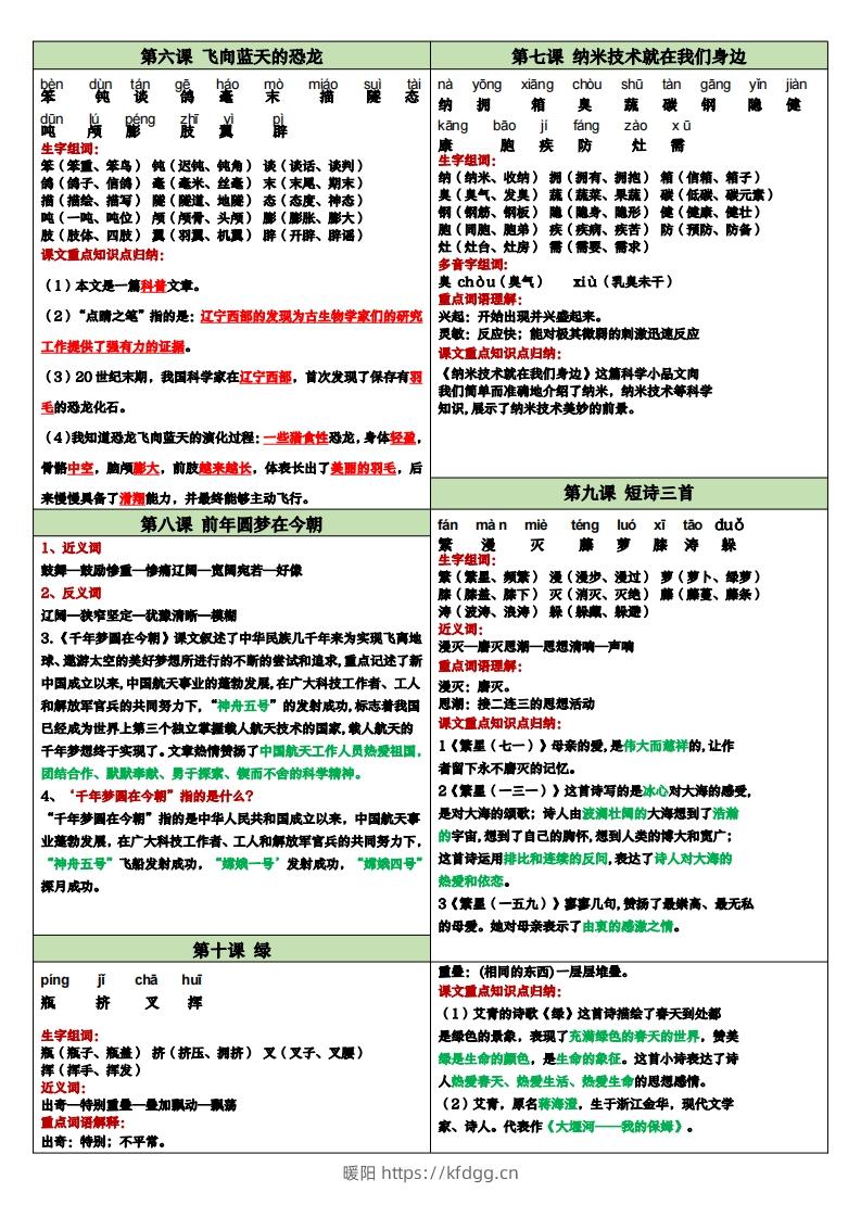 图片[2]-【课课贴】四下语文-暖阳学科网